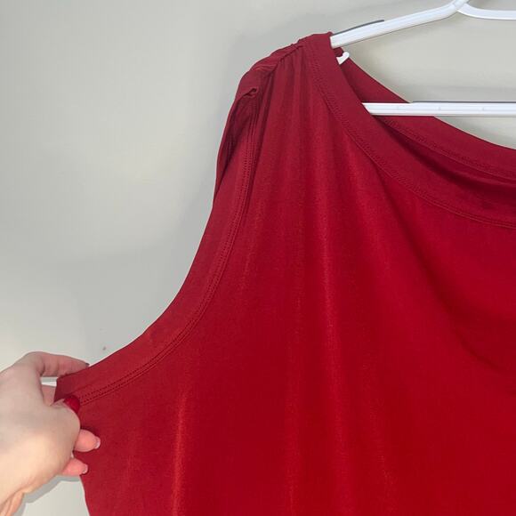 Torrid Short Sleeve / Tank Combo Red Blouse Size 1 - Picture 9 of 11